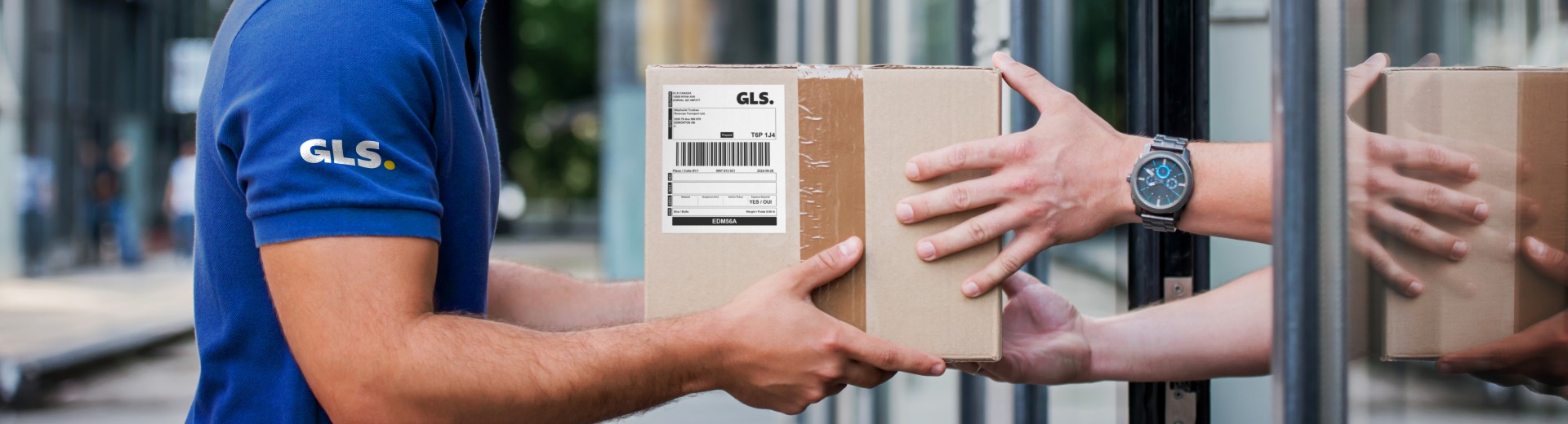 Man delivering a parcel